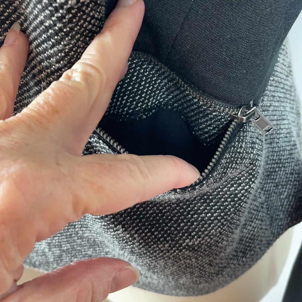 Halogen Gorgeous Tweed Blazer w/Black Trim & Zipper Pockets - Size Small - Picture 11 of 13